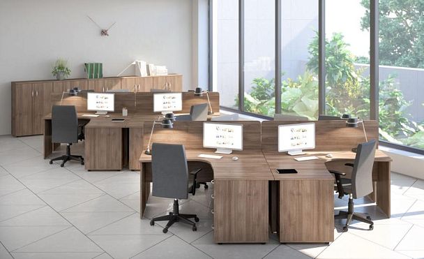 Тумба сервисная с ящиками Комфорт К.305 французский орех - Вид 4