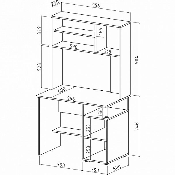 Стол письменный Амбер-13 - Вид 2
