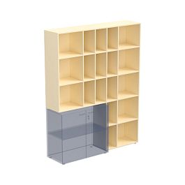 Стеллаж угловой для шкафов Аккорд правый 48H903 - Фото предпросмотра