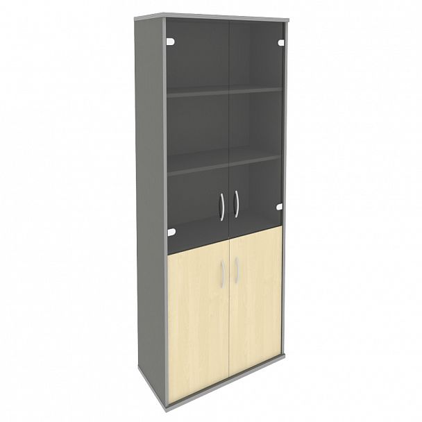 Шкаф "Riva" А.СТ-1.2 клен/металлик - Вид 1