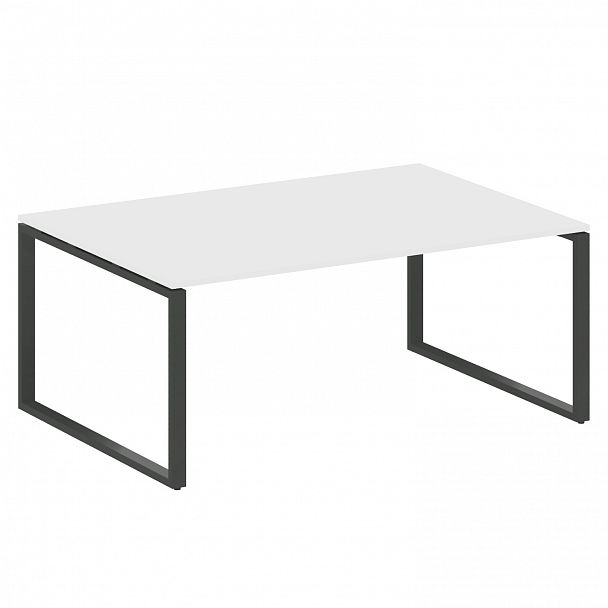 Стол для переговоров "Metal System" БО.ПРГ-1.5 белый/антрацит - Вид 1