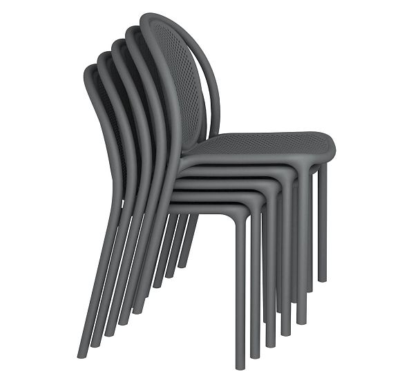 Стул Sheffilton SHT-S172 темно-серый ral 7024 - Вид 6