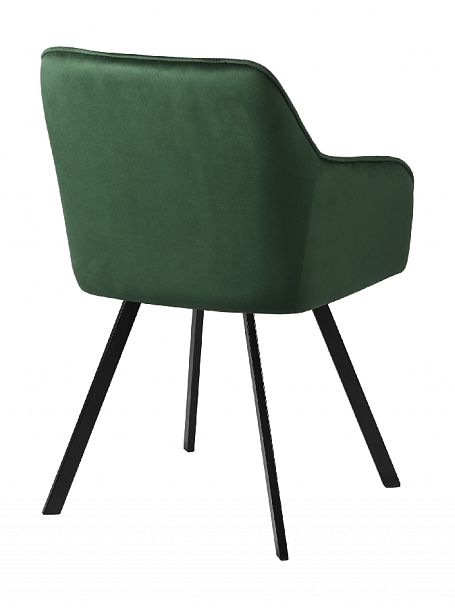 Кресло поворотное Мони, Confetti deep forest/черный - Вид 5