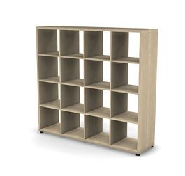 EUROPE/ЕВРОПА RE165-160х40 Стеллаж 4 уровня 1602x408x1490 Акация светлый - Фото предпросмотра