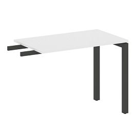 Metal System Quattro Приставной элемент на П-образном м/к 50БП.ПР-3 Белый/Антрацит металл 1000*600*750 - Фото предпросмотра