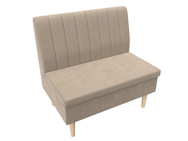 Диван прямой Мини Велюр бежевый - Вид 6