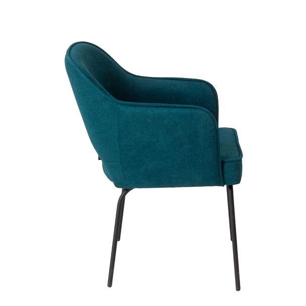 Стул Роза, велюр Omega 61, ножки паук RAL 9005 - Вид 4