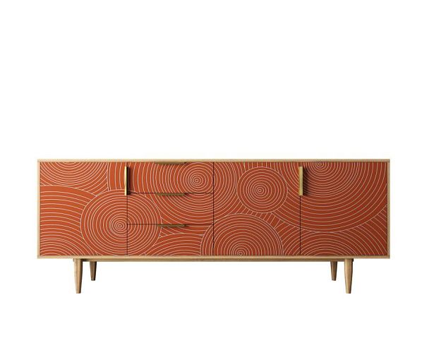 Комод Line удлиненный R25/red - Вид 1