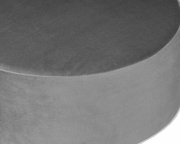 Пуф DOBRIN DANNY BLACK (серый велюр (MJ9-75)) - Вид 3