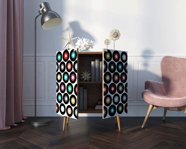 Комод Berber две дверки малый 37 принт арт BB38/Print_37 - Вид 2