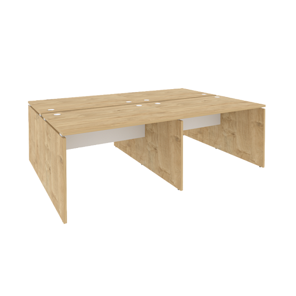 Onix Рабочая станция O.D.RS-4.2.8 Тиквуд светлый/Белый бриллиант 2360*1635*750 - Вид 1