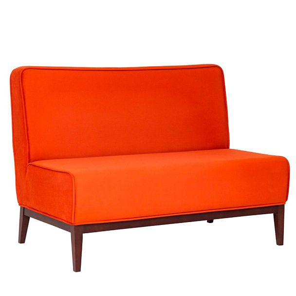 Диван Neo, красный велюр, массив бука - Вид 1