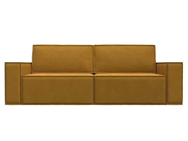 Диван прямой Куба Велюр желтый - Вид 2