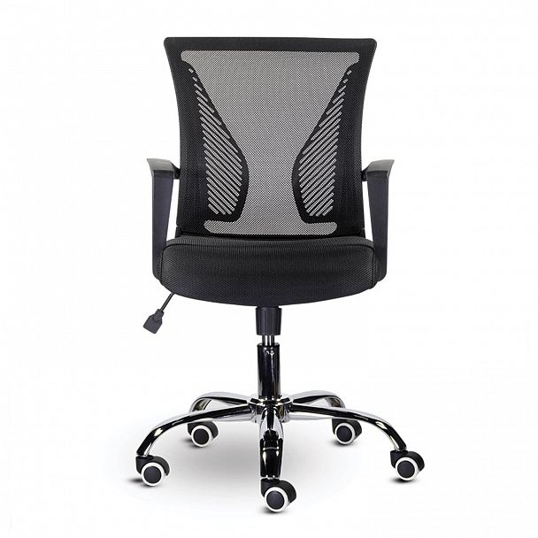 Кресло BRABIX "Wings MG-304", пластик черный, хром, сетка, черное, 532016 - Вид 5