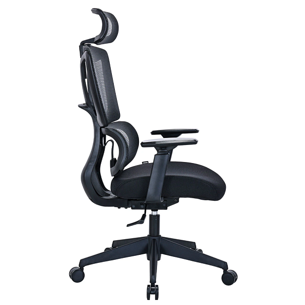 Кресло BRABIX PREMIUM "Veyron ER-703", адаптивный механизм, регулируемый подголовник, сетка/ткань, черное, 532966 - Вид 8