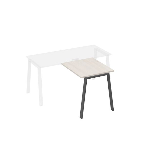 Брифинг-приставка на опорах TRE A4 А4 Б3 073 БП дуб / металлокаркас антрацит - Вид 1