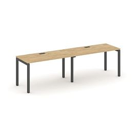 Стайл Проджект Рабочая станция 1 сторон. SN-5P.ORS-002 Тиквуд Светлый/Металл Антрацит 2360*600*750 - Фото предпросмотра