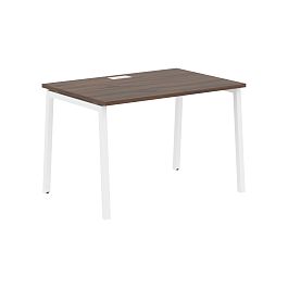 Стол прямой ELST 1180 Дуб Денвер тёмный/Белый 1160х800х750 EDIS - Фото предпросмотра