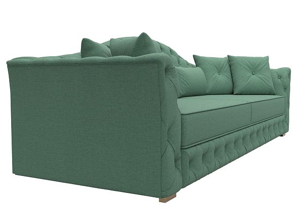 Диван прямой Артис Рогожка зеленый - Вид 3
