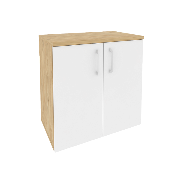 Onix Шкаф приставной/опорный O.SHPO-7 Тиквуд светлый/Белый бриллиант 720*432*750 - Вид 1