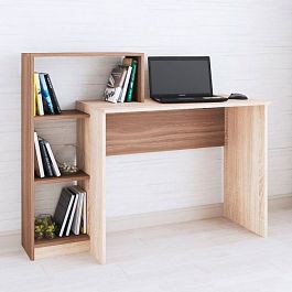 Стол компьютерный Квартет-2 (1250*1020*500) ясень шимо/дуб сонома - Фото предпросмотра