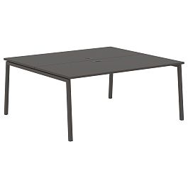 Стол 2-х местный ELWST 1716 Мокко/Мокко 1760х1606х750 EDIS - Фото предпросмотра