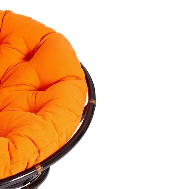 Кресло Папасан/Papasan (23/01 W) /с подушкой и ремешками/Antique brown (античный черно-коричневый) - Вид 8