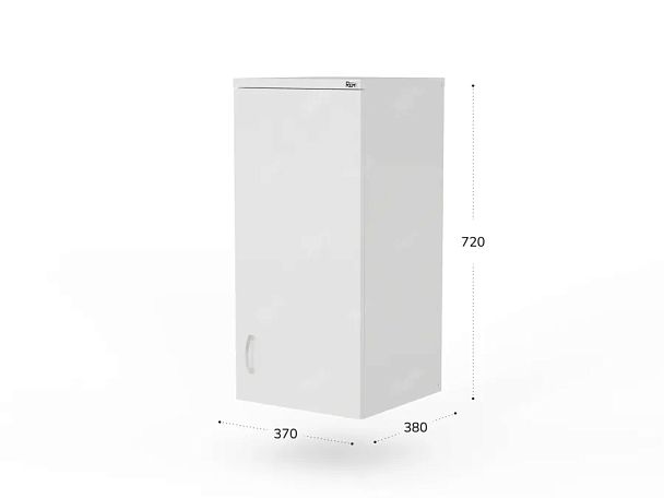 UNITY РАЗ-03 БЕЛЫЙ Антресоль закрытая 370х380х720 - Вид 2