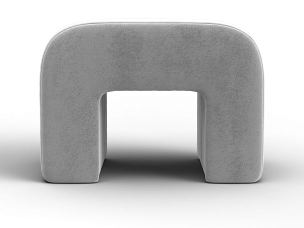 Пуф 008 Велюр белый - Вид 2