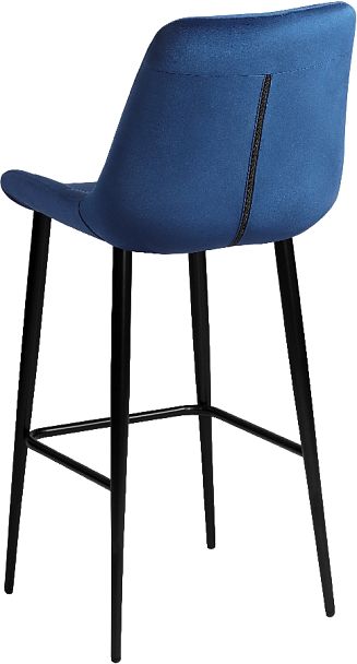 Комплект барных поворотных стульев Эйден, Confetti blue/черный, 2 шт. - Вид 6