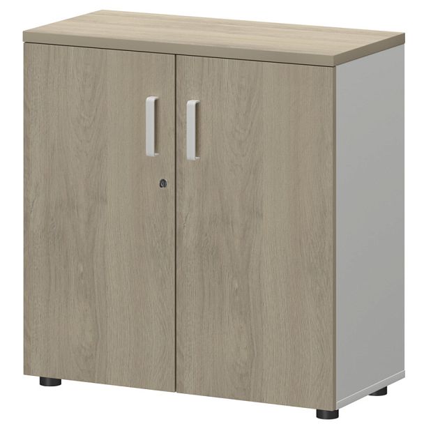 Шкаф СМШ-28Д Тип2 Белый/Кронберг 792x380x836 Смарт - Вид 1