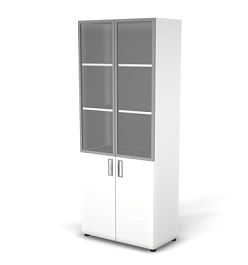 EUROPE/ЕВРОПА RE079-79х42 Шкаф 5 уровней, З/С ЛДСП 798x420x1965 Белый - Фото предпросмотра