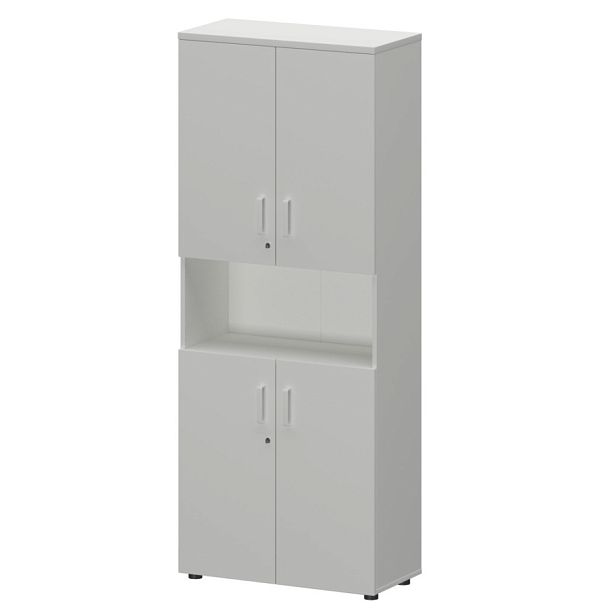 Шкаф СМШ-58Д4 Белый 792x380x1990 Смарт - Вид 1