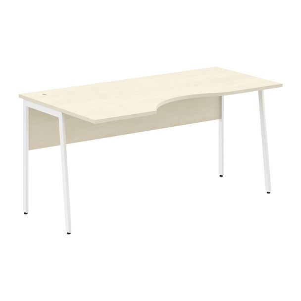 Стол прямой СА-1P(L) Клен*/Белый 1600х900х755 IMAGO PLUS - Вид 1