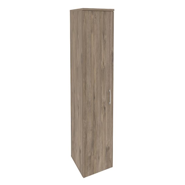 Onix Шкаф высокий узкий левый O.SU-1.9 (L) Тиквуд темный 400*420*1977 - Вид 1