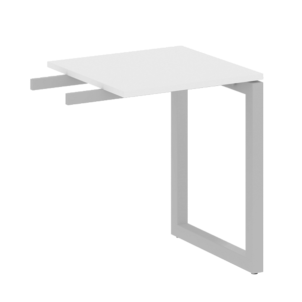 Metal System Quattro Приставной элемент на О-образном м/к 50БО.ПР-1 Белый/Серый металл 600*600*750 - Вид 1