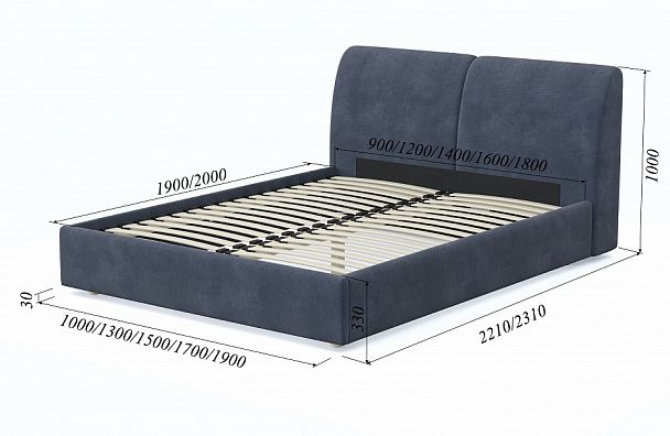 Кровать полутораспальная Бекка - Вид 7