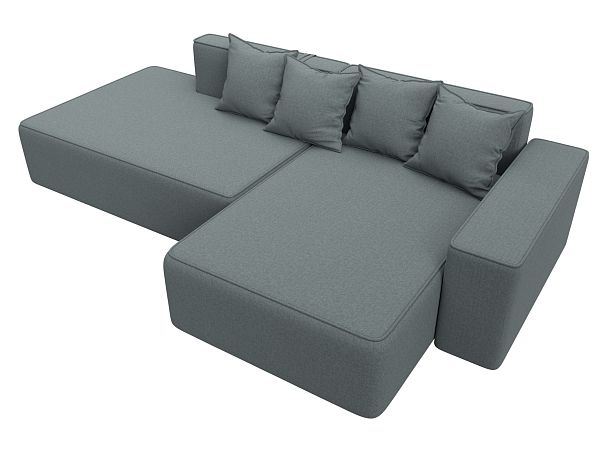 Диван угловой Лига-079 угол правый Рогожка серый - Вид 6