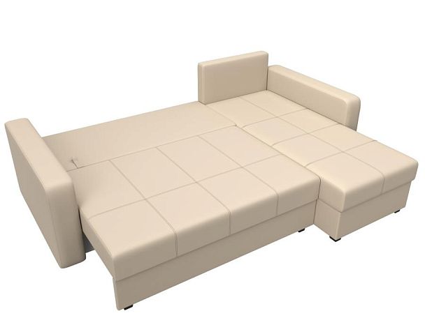 Диван угловой Ливерпуль Лайт правый угол Экокожа бежевый - Вид 8