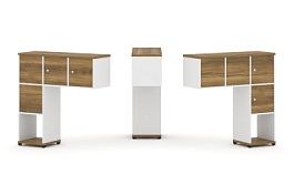 Concept Надставка низкая CN.DNN-002 Сандал Янтарный/Белый Бриллиант/Металл Черный 1099*365*1130 - Фото предпросмотра