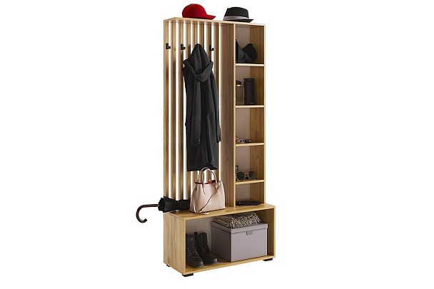 Бери Прихожая MPR-021.2564 дуб крафт золотой/графит - Вид 14