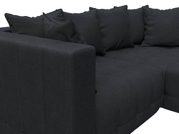 Диван угловой Лига-052 НПБ угол универсальный Замша серый - Вид 4