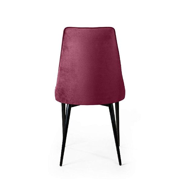 Стул Oliver, бархат красный 16/ чёрный конус - Вид 7