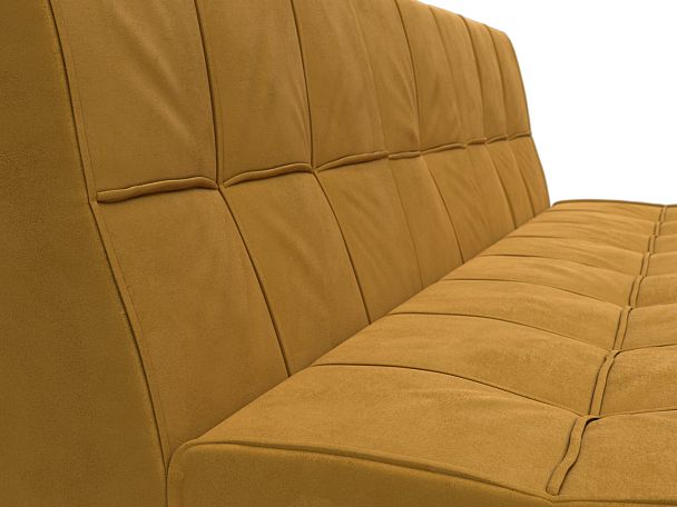 Диван прямой Винсент Велюр желтый - Вид 4