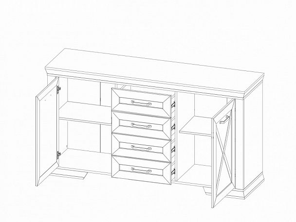 Тумба Marselle KOM2D4S - Вид 2