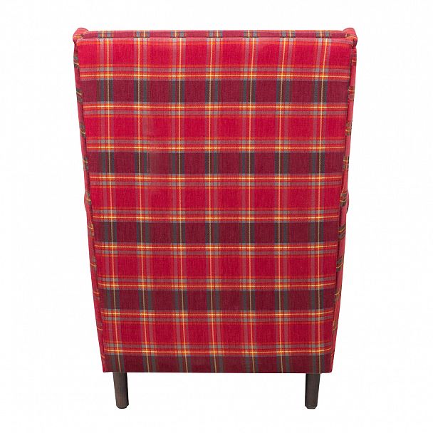 Кресло Дженкс, шотландская клетка красная - Вид 4