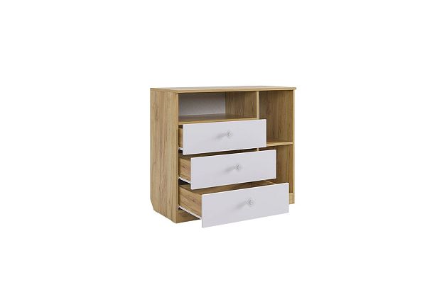 Форсаж Комод MKF-06.2725 дуб крафт золотой/белый - Вид 3