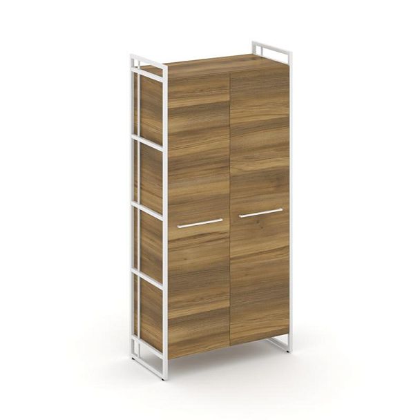 Rift Шкаф 4 ниши широкий RF.SS-41 Сандал Янтарный/Металл Белый 798*396*1648 - Вид 1