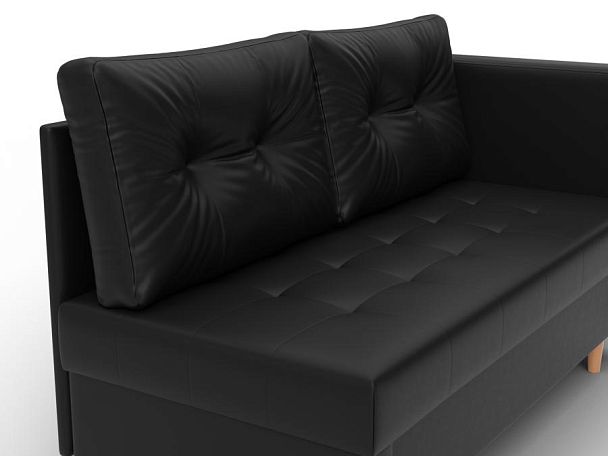 Кушетка Лига-098 Экокожа черный - Вид 4