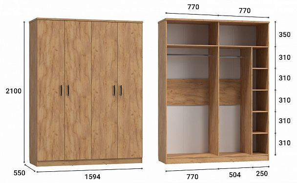 Шкаф платяной Виктория ВИ-10 - Вид 6